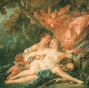 Francois Boucher Jupiter in the Guise of Diana and the Nymph Callisto oil painting on canvas